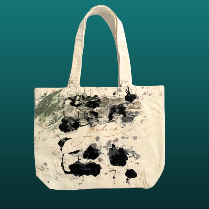 Bushwick Gallery Handmade Tote Bags – Unique, Artistic, and Community-Driven Discover the one-of-a-kind handmade tote bags from Bushwick Gallery, located in the heart of Bushwick, Brooklyn, a vibrant and growing artist community. Each tote is crafted with care, offering you the chance to own a truly unique piece. Choose between a simple plain tote or an exclusive artist-used tote, touched by the hands of artists as they create their masterpieces. No two bags are the same—every artist-used tote carries its own distinct marks from the studio, making it a true work of art. 100% of the profits from these bags go towards supporting artists, helping them display their work at Bushwick Gallery. By purchasing one of these totes, you are directly contributing to an artist’s journey, giving them the platform to share their creations with the world. Product Features: • Handmade & Unique: Every artist tote is individually crafted, making each one one-of-a-kind. • Location: Designed and influenced by the dynamic art scene in Bushwick, Brooklyn, a creative hub where new and established artists thrive. • Size: 18.5" x 15" – spacious and versatile for everyday use. • Material: 100% cotton canvas, durable for a range of uses. • Style Options: Choose between a plain, sleek tote or an artist-used tote with unique studio marks. A Perfect Gift for Art Lovers and Supporters These handmade tote bags make ideal gifts for art lovers, gallery goers, or anyone who wants to feel connected to the art world. When you purchase a Bushwick Gallery tote, you’re doing more than just carrying a bag—you’re supporting the creative spirit of Brooklyn’s thriving artist community. Be part of Bushwick, a place where art comes alive, and creativity knows no bounds. • Handmade tote bags • Artist tote bags • Unique Brooklyn tote bags • Art community tote bag • Bushwick Brooklyn art • Support local artists • One-of-a-kind artist totes • Bushwick Gallery Brooklyn • Brooklyn artist gifts • Tote bags for art lovers Explore Bushwick, Brooklyn’s Art Scene Located in Brooklyn’s cool, up-and-coming Bushwick neighborhood, this community is home to a diverse range of artists who push the boundaries of creativity. With galleries, studios, and art spaces emerging every day, Bushwick is the new heart of New York City’s contemporary art scene. Owning one of these bags connects you to this exciting world and lets you carry a piece of Bushwick’s creative energy with you.