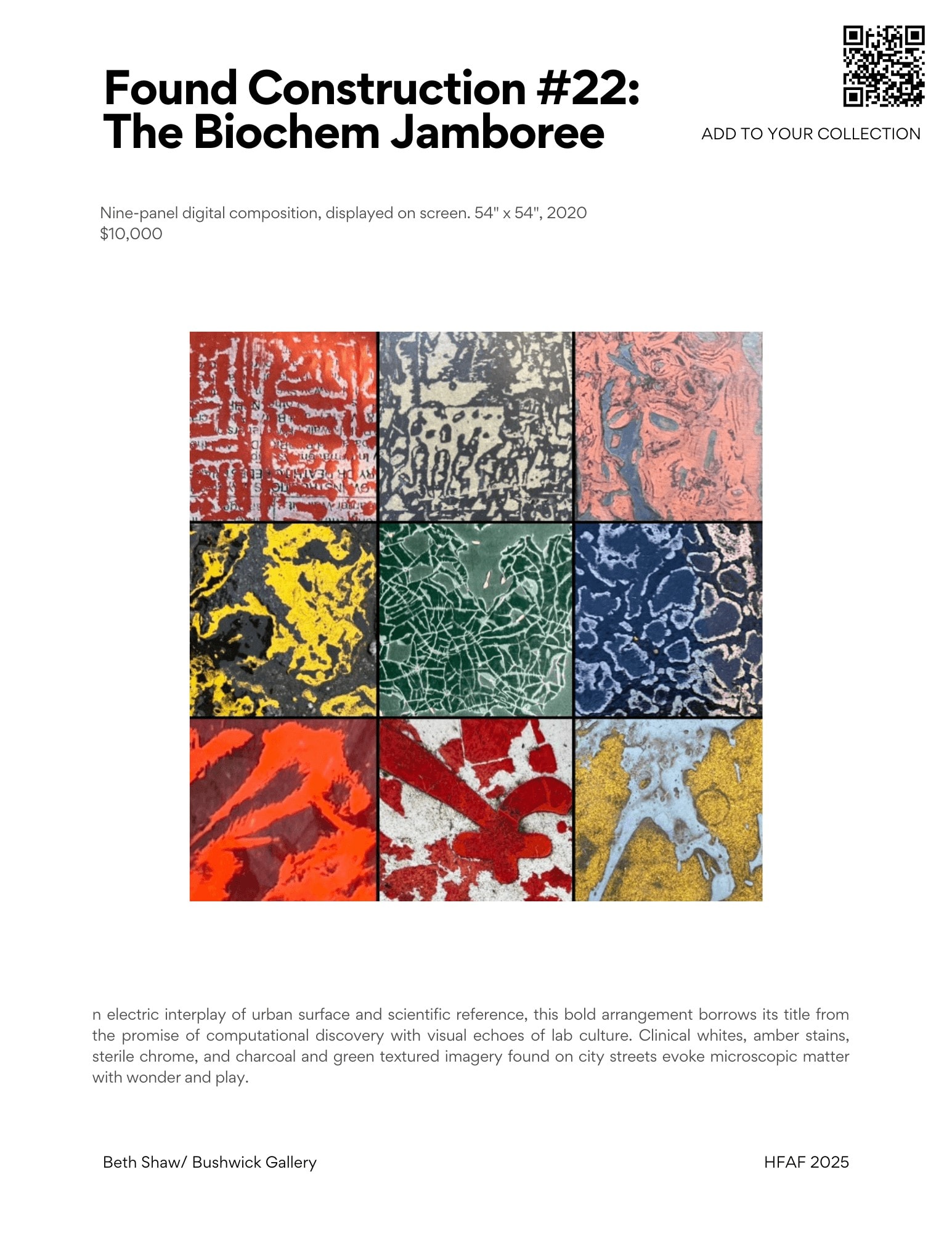 The Biochem Jamboree, 54" x 54"