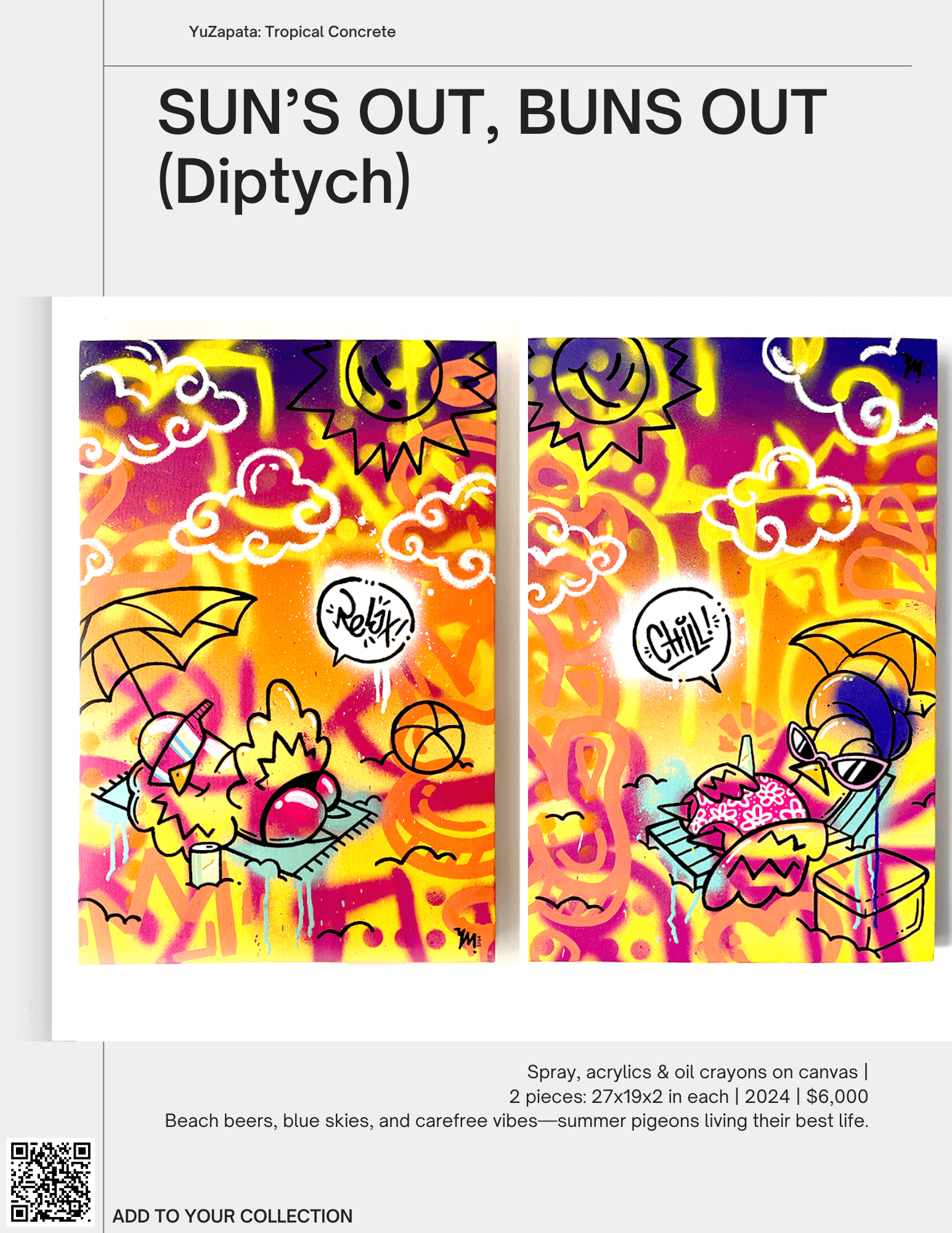 SUN'S OUT, BUNS OUT (Diptych)